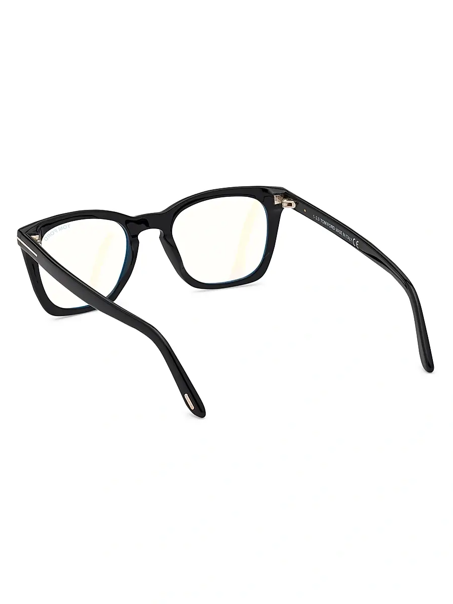 TOM FORD Men's 50MM Blue Filter Optical Glasses - Black | Thumbnail 4 TOM FORD Men's 50MM Blue Filter Optical Glasses - Black | Thumbnail 4