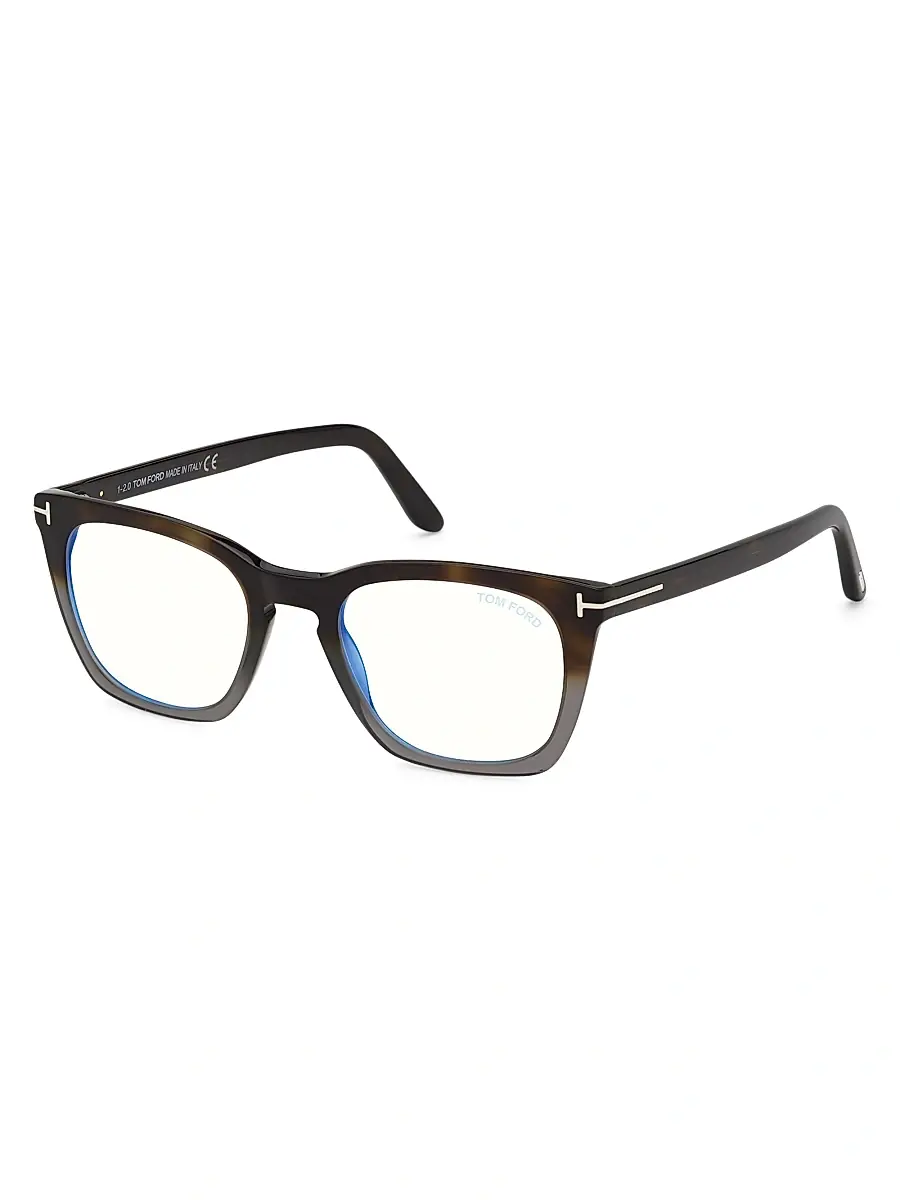 TOM FORD Men's 50MM Blue Filter Optical Glasses - Shiny Blue | Thumbnail 2 TOM FORD Men's 50MM Blue Filter Optical Glasses - Shiny Blue | Thumbnail 2