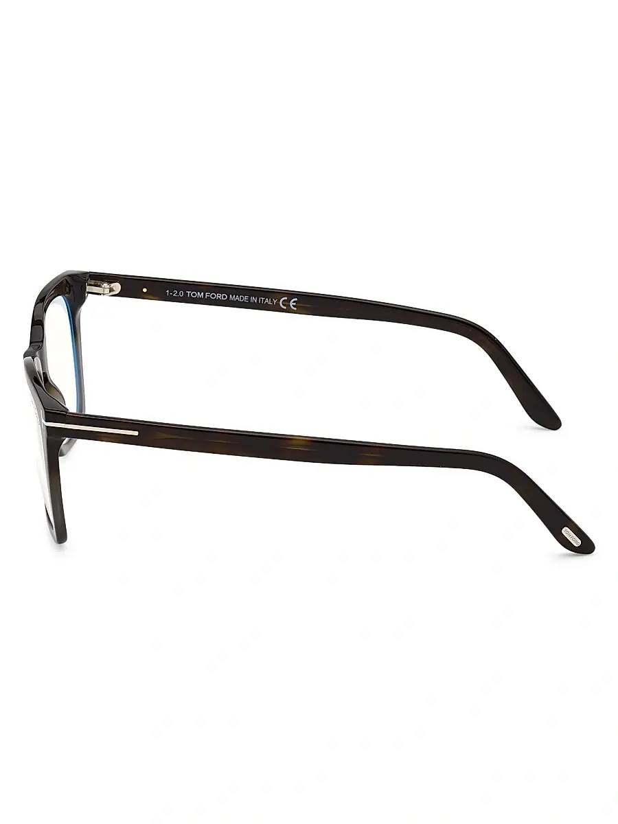TOM FORD Men's 50MM Blue Filter Optical Glasses - Shiny Blue | Thumbnail 3 TOM FORD Men's 50MM Blue Filter Optical Glasses - Shiny Blue | Thumbnail 3