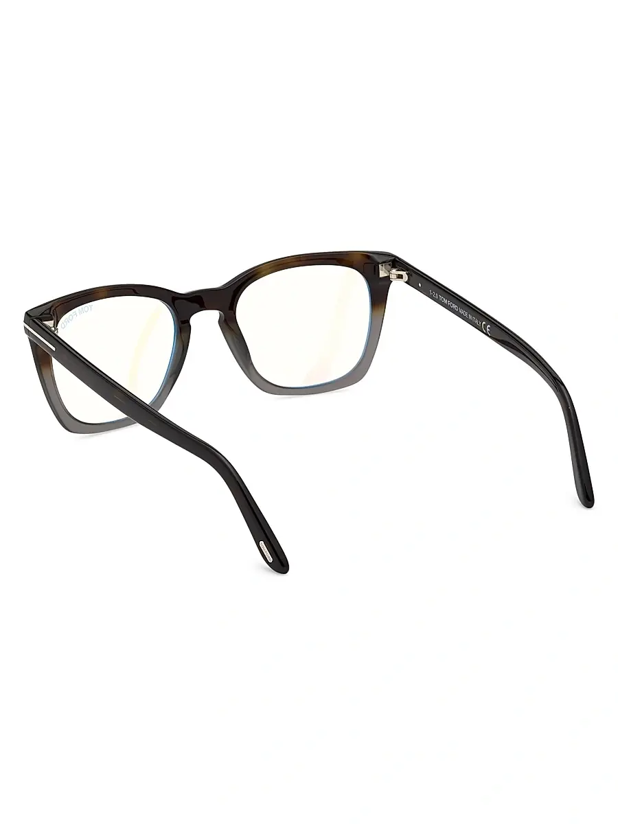 TOM FORD Men's 50MM Blue Filter Optical Glasses - Shiny Blue | Thumbnail 4 TOM FORD Men's 50MM Blue Filter Optical Glasses - Shiny Blue | Thumbnail 4