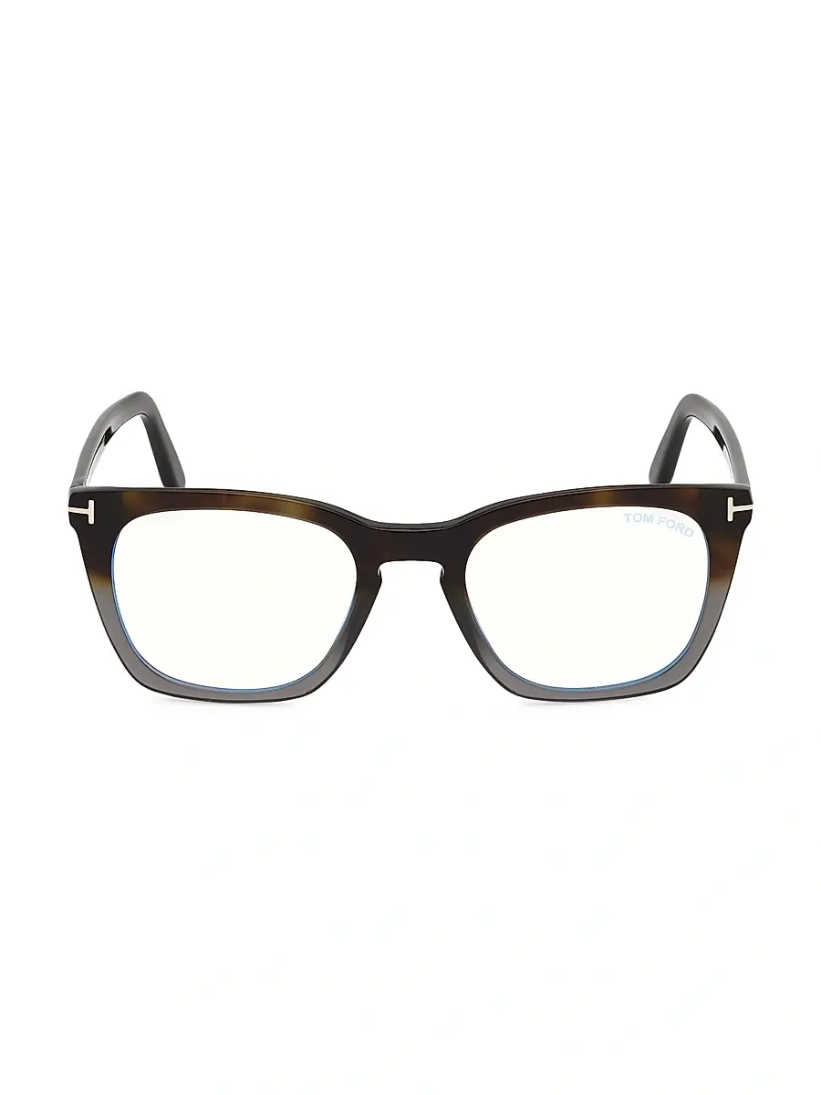 Men's 50MM Blue Filter Optical Glasses - Shiny Blue Men's 50MM Blue Filter Optical Glasses - Shiny Blue