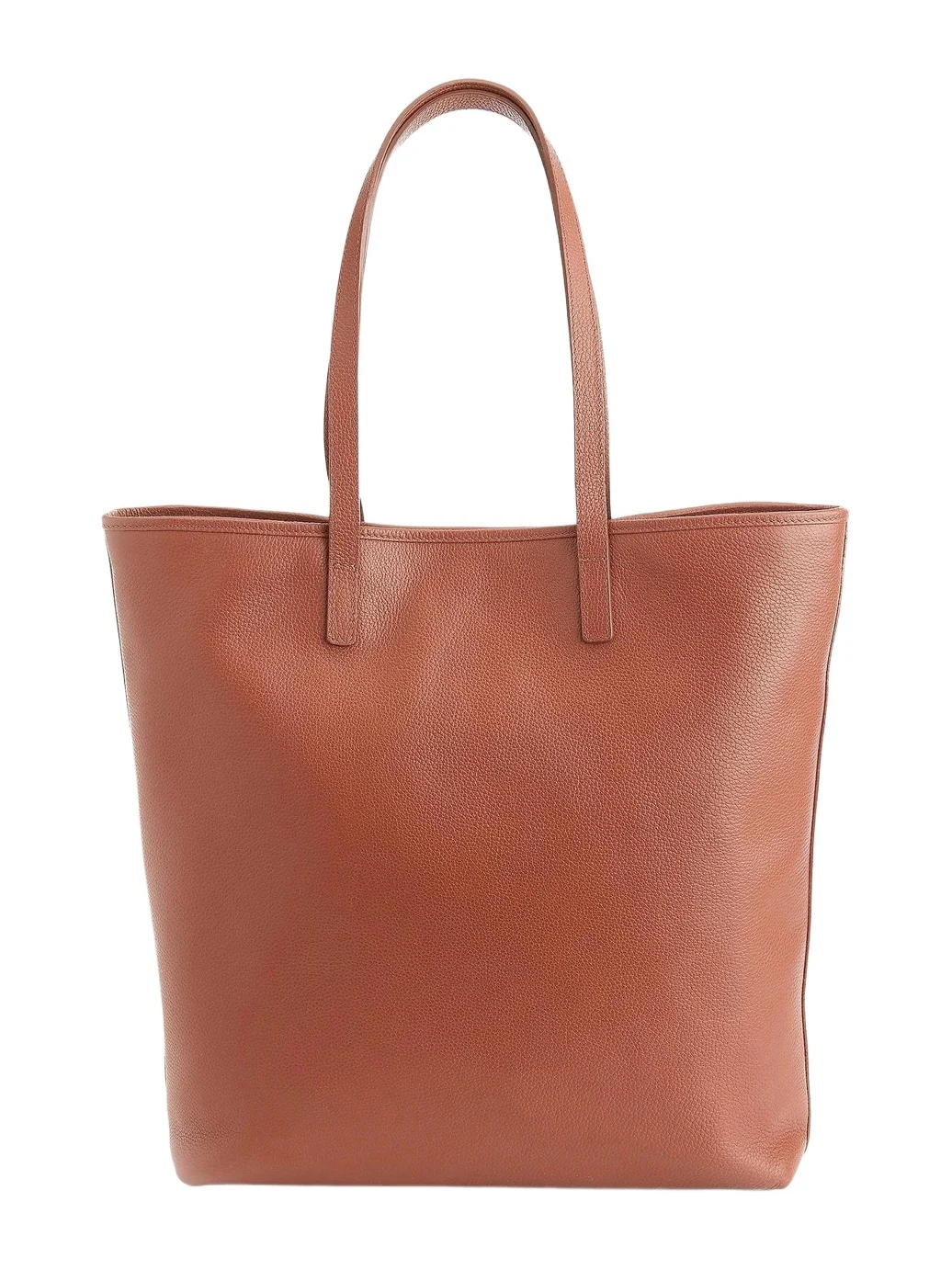 Royce New York Women's Pebble Grain Tall Tote Bag
