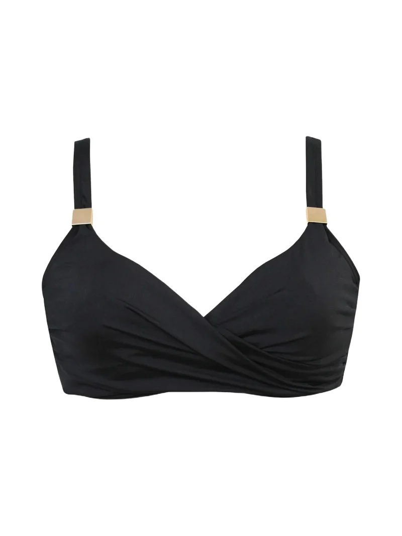 Women's Surplice Shirred Bikini Top Women's Surplice Shirred Bikini Top