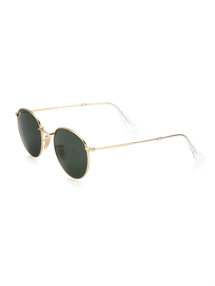 Ray-Ban Women's RB3447 50MM Round Sunglasses - Gold Green | Thumbnail 2 Ray-Ban Women's RB3447 50MM Round Sunglasses - Gold Green | Thumbnail 2
