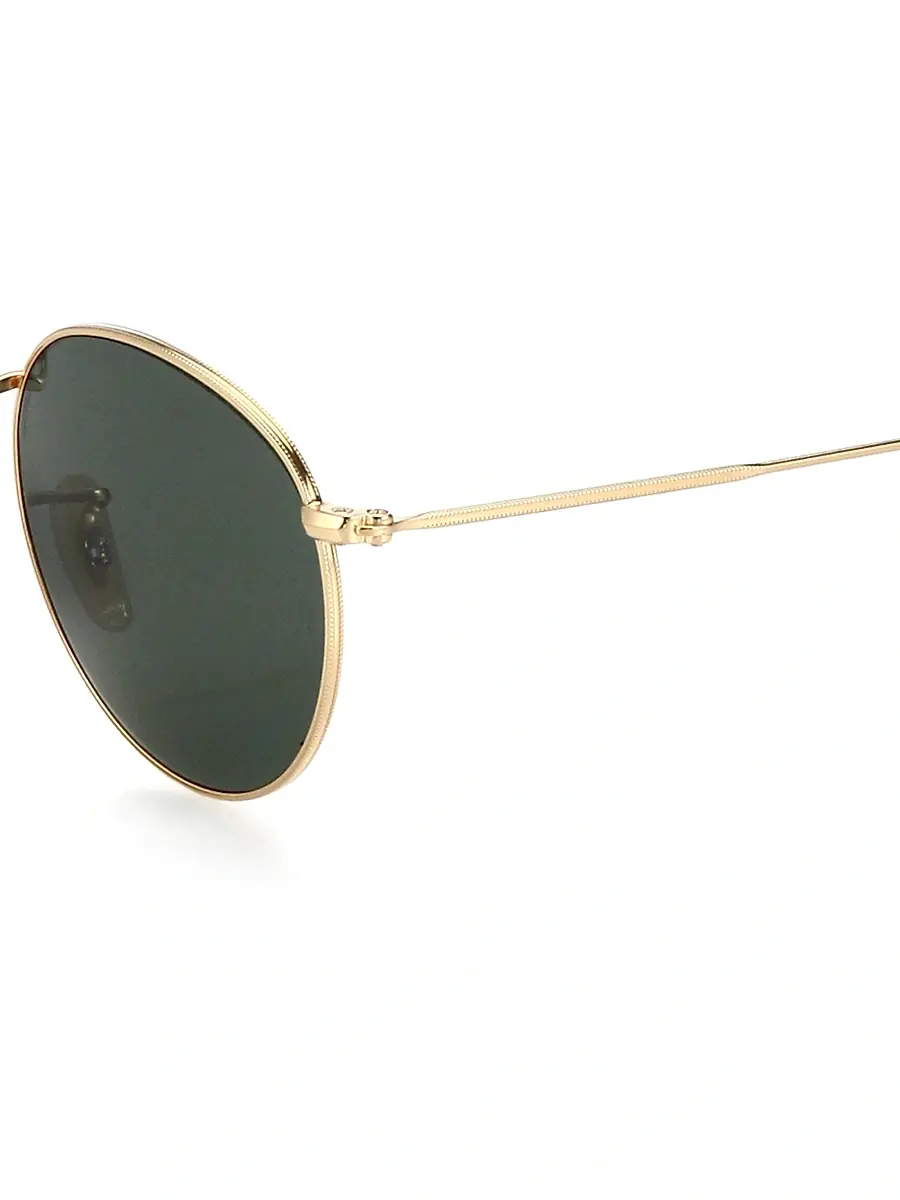 Ray-Ban Women's RB3447 50MM Round Sunglasses - Gold Green | Thumbnail 3 Ray-Ban Women's RB3447 50MM Round Sunglasses - Gold Green | Thumbnail 3