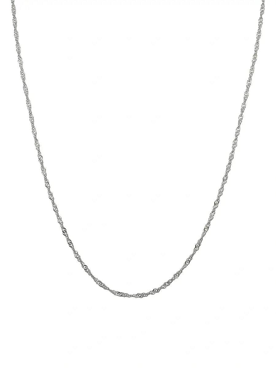 Women's 14K White Gold Spirah Chain - White Gold Women's 14K White Gold Spirah Chain - White Gold