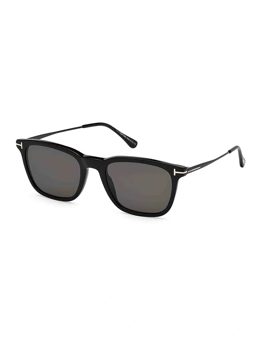 Tom Ford Men's Arnaud-02 53MM Geometric Sunglasses | Image 1 Tom Ford Men's Arnaud-02 53MM Geometric Sunglasses | Image 1