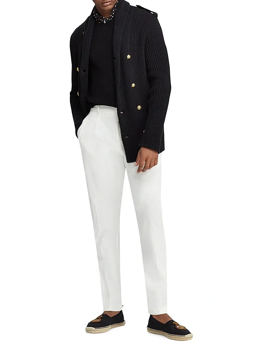 Ralph Lauren Purple Label Men's Gregory Wool Trousers | Thumbnail 2