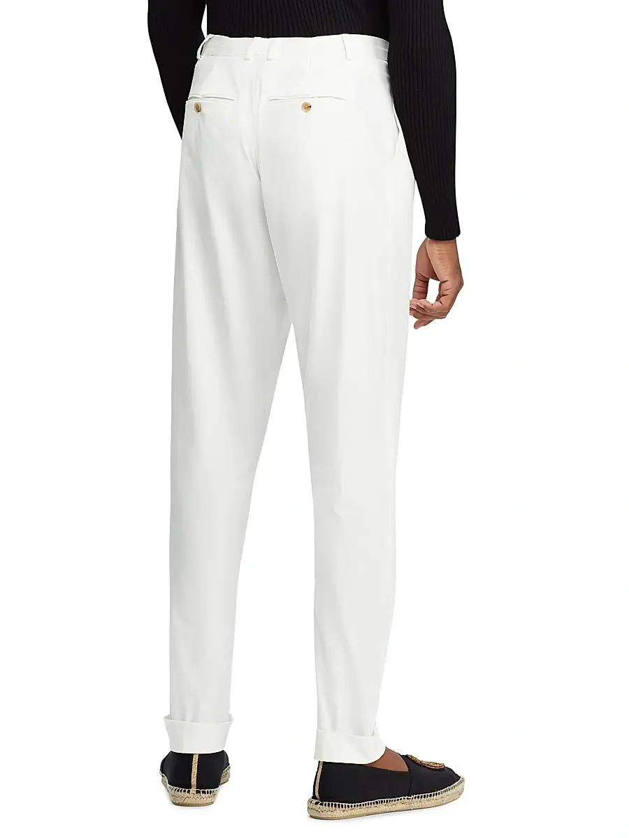Ralph Lauren Purple Label Men's Gregory Wool Trousers | Thumbnail 4