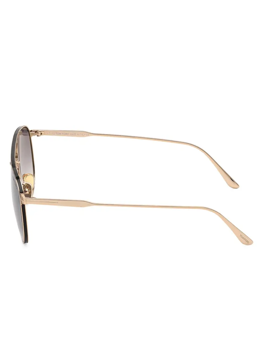 TOM FORD Men's Jake 56MM Navigator Sunglasses - Shiny Rose | Thumbnail 3 TOM FORD Men's Jake 56MM Navigator Sunglasses - Shiny Rose | Thumbnail 3