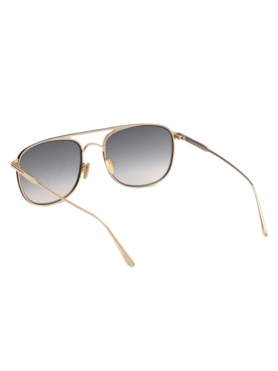 TOM FORD Men's Jake 56MM Navigator Sunglasses - Shiny Rose | Thumbnail 4 TOM FORD Men's Jake 56MM Navigator Sunglasses - Shiny Rose | Thumbnail 4