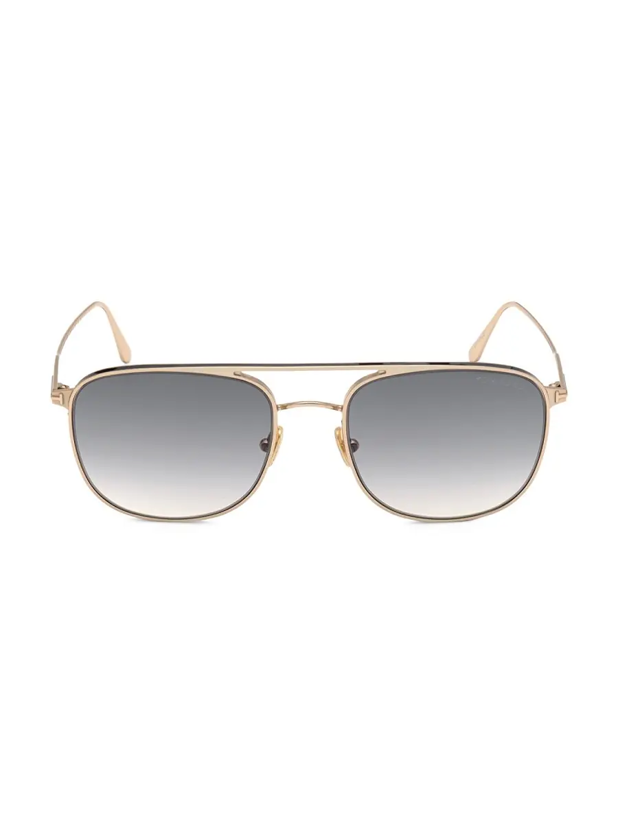 TOM FORD Men's Jake 56MM Navigator Sunglasses - Shiny Rose | Thumbnail 6 TOM FORD Men's Jake 56MM Navigator Sunglasses - Shiny Rose | Thumbnail 6