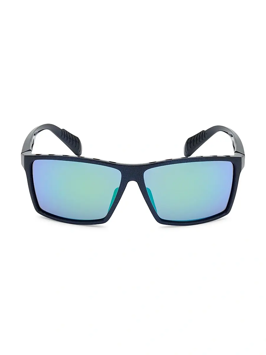 adidas Y-3 Men's 63MM Square Injected Sunglasses