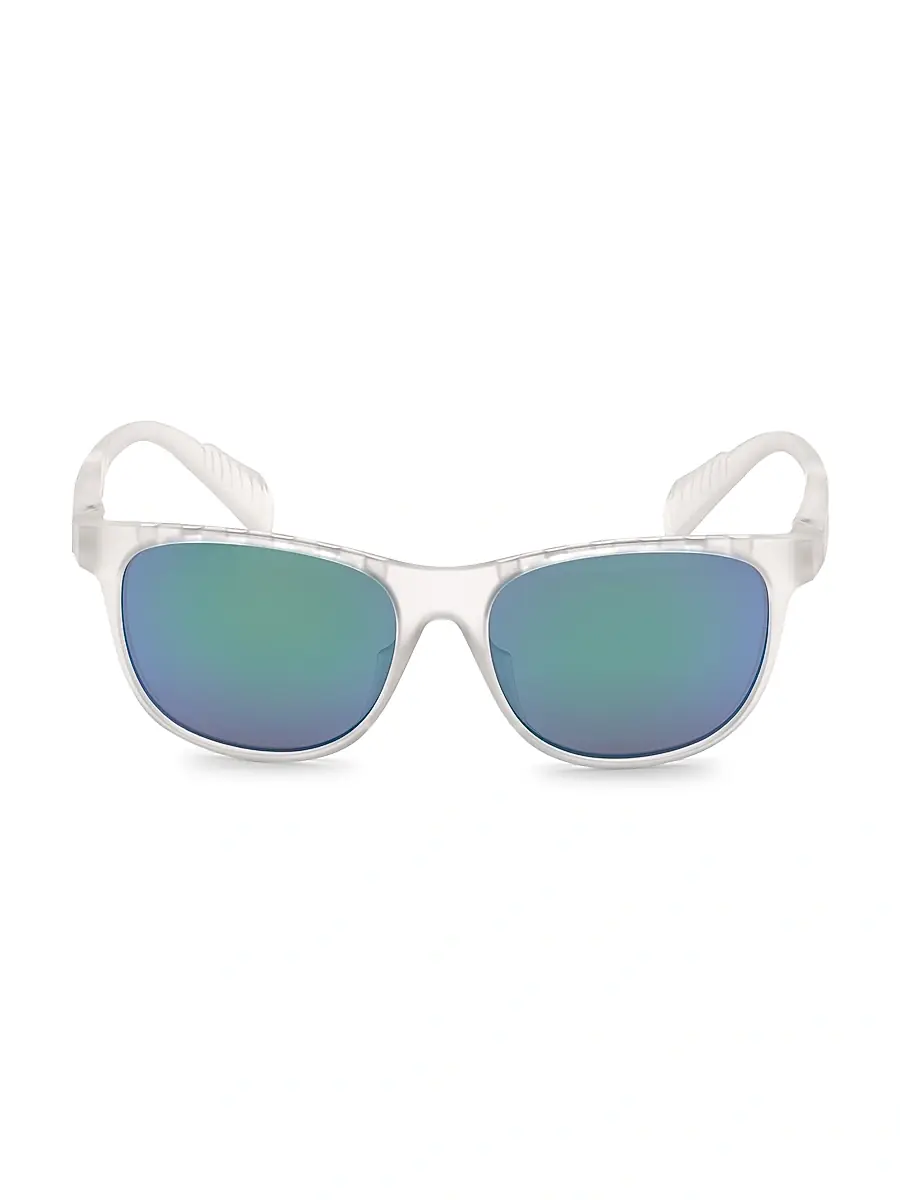 adidas Y-3 Men's 55MM Square Injected Sunglasses