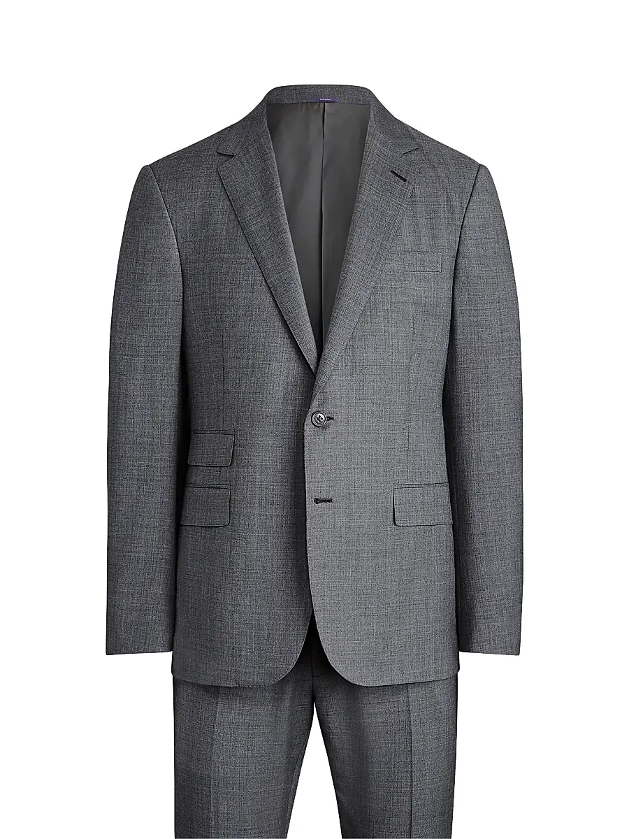 Ralph Lauren Purple Label Men's Gregory Wool Single-Breasted Suit | Thumbnail 2 Ralph Lauren Purple Label Men's Gregory Wool Single-Breasted Suit | Thumbnail 2