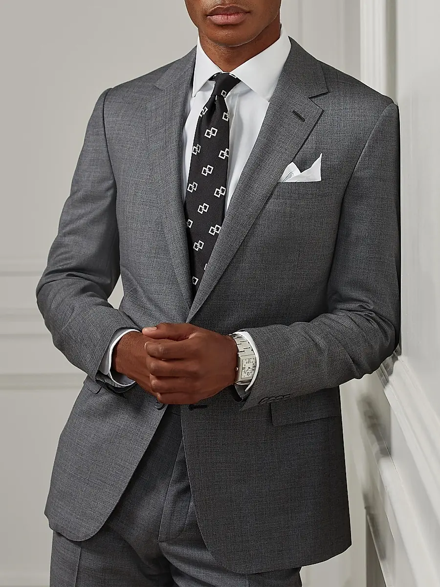 Ralph Lauren Purple Label Men's Gregory Wool Single-Breasted Suit | Thumbnail 4 Ralph Lauren Purple Label Men's Gregory Wool Single-Breasted Suit | Thumbnail 4