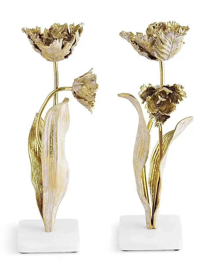 Michael Aram Tulip Candle Holder Two-Piece Set