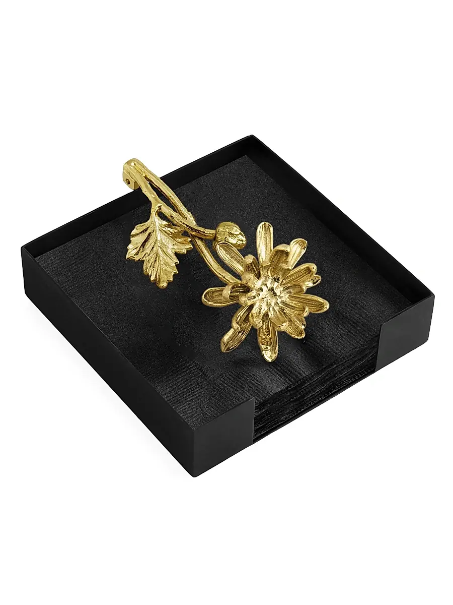 Michael Aram Dahlia Cocktail Napkin Holder | Thumbnail 2