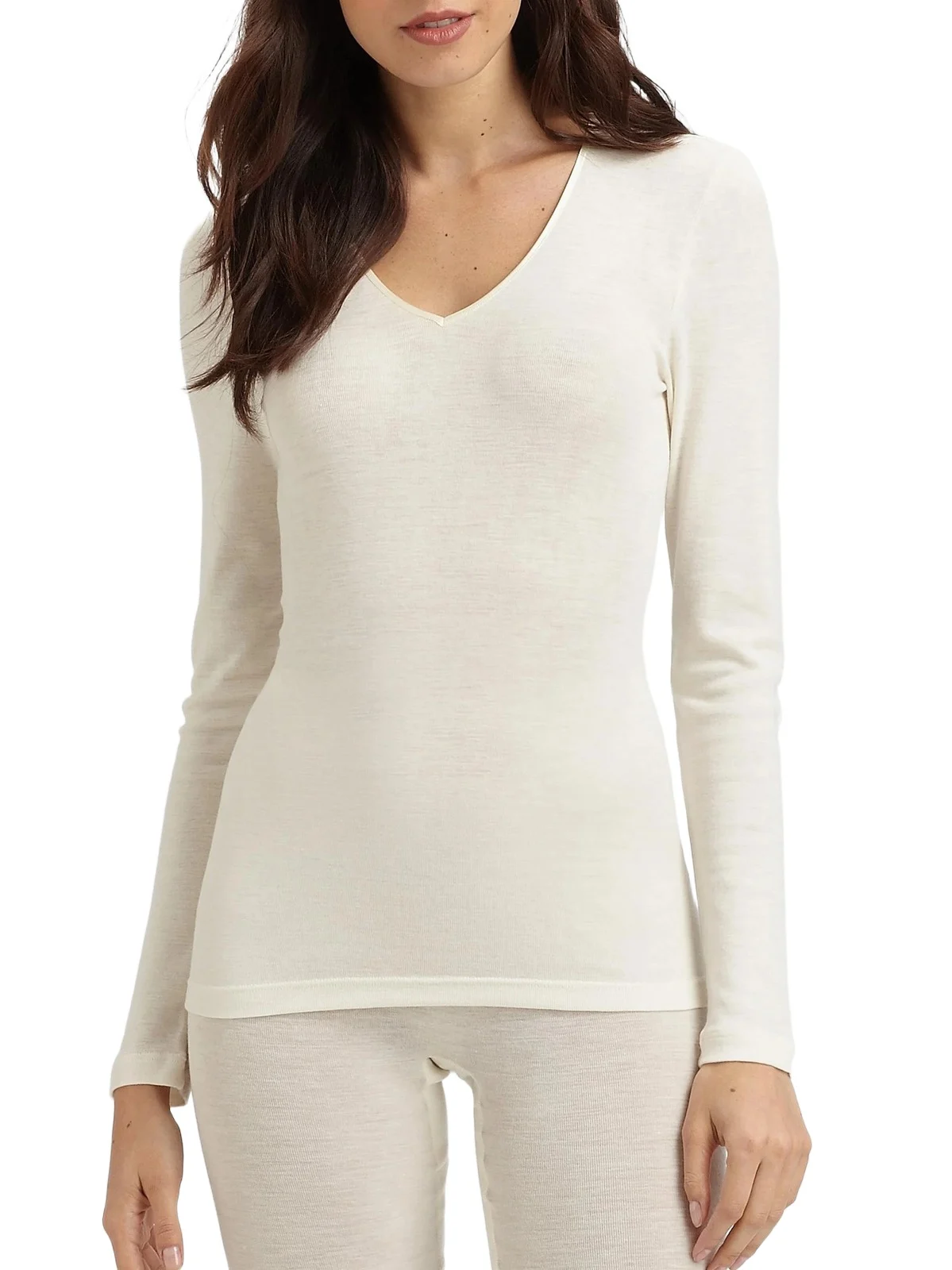 Women's Woolen Silk Long-Sleeve Shirt Women's Woolen Silk Long-Sleeve Shirt