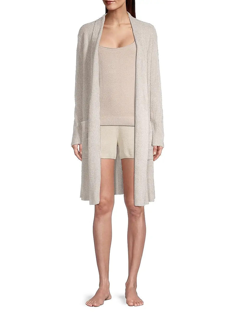 Barefoot Dreams Women's CozyChic Lite Rib-Knit Robe | Thumbnail 2 Barefoot Dreams Women's CozyChic Lite Rib-Knit Robe | Thumbnail 2