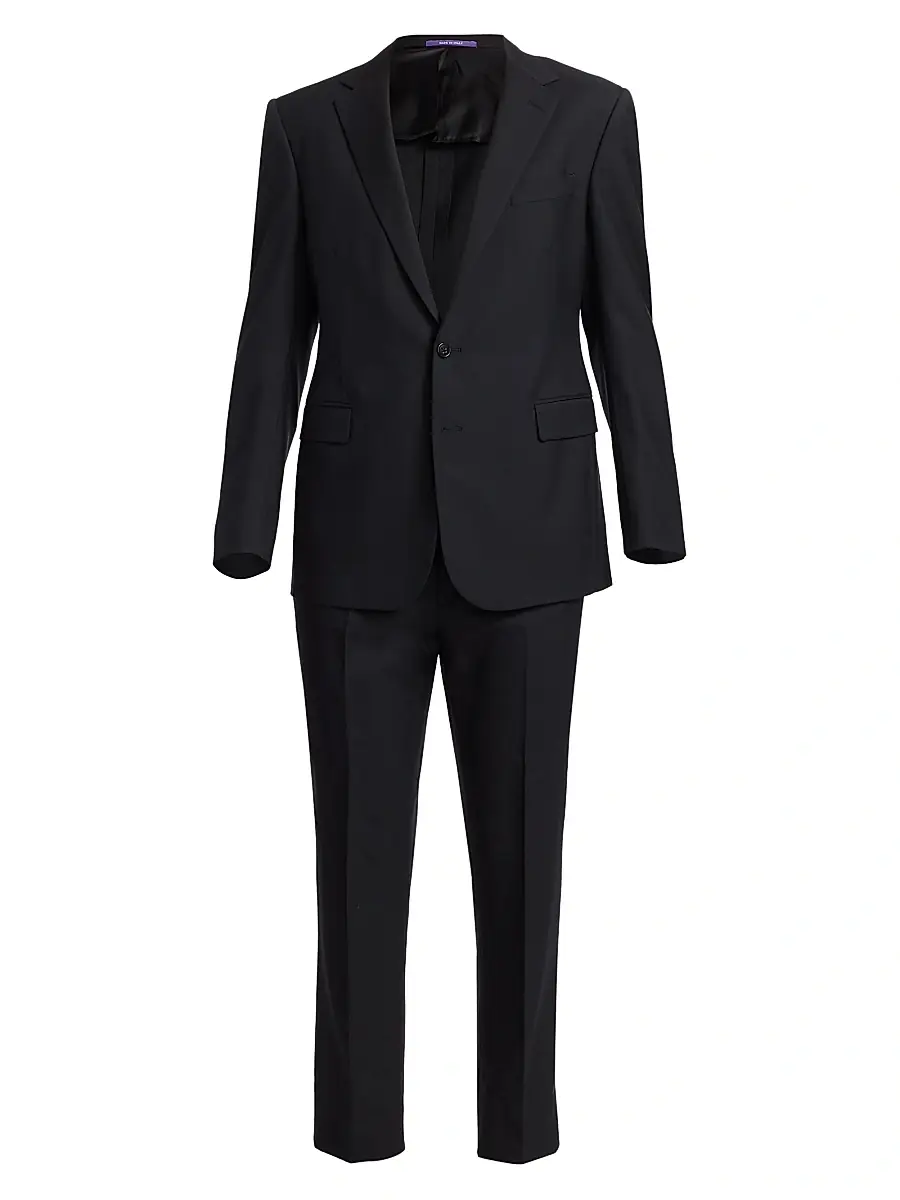 Ralph Lauren Purple Label Men's Gregory Notch-Lapel Tuxedo - Black | Image 1 Ralph Lauren Purple Label Men's Gregory Notch-Lapel Tuxedo - Black | Image 1