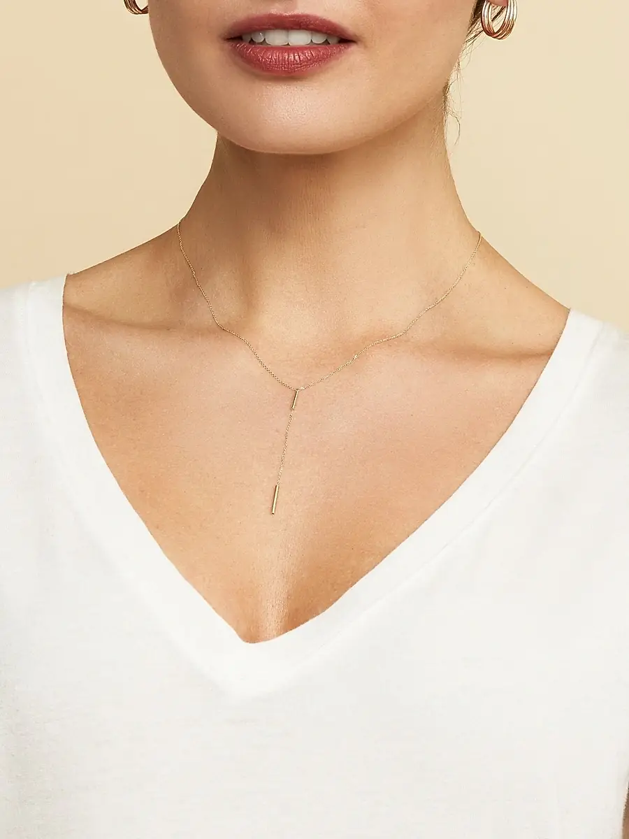 Oradina Women's 14K Yellow Gold Vicenza Single Drop Necklace - Yellow Gold | Thumbnail 3 Oradina Women's 14K Yellow Gold Vicenza Single Drop Necklace - Yellow Gold | Thumbnail 3