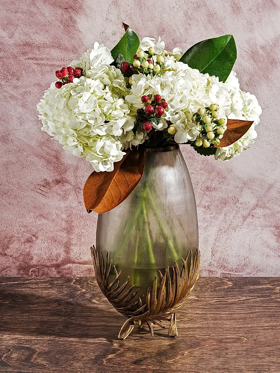 Michael Aram Palm Medium Glass Vase | Thumbnail 2 Michael Aram Palm Medium Glass Vase | Thumbnail 2