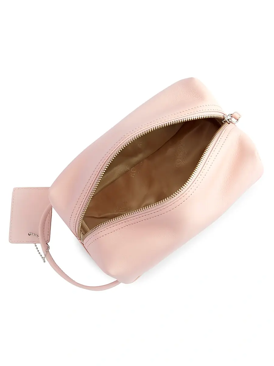 Royce New York Women's Compact Leather Toiletry Bag | Thumbnail 2 Royce New York Women's Compact Leather Toiletry Bag | Thumbnail 2