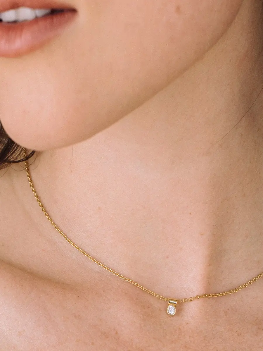 brook & york Women's Coco 14K-Yellow-Gold Vermeil & 0.05 TCW Diamond Pendant Necklace - Yellow Gold | Image 1 brook & york Women's Coco 14K-Yellow-Gold Vermeil & 0.05 TCW Diamond Pendant Necklace - Yellow Gold | Image 1