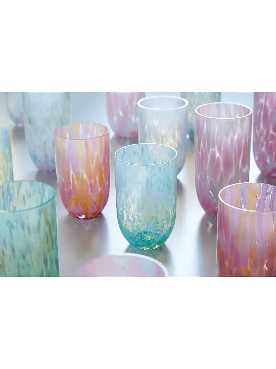 Mariposa Sip Sip Confetti Drinking Glass - Pink | Image 1 Mariposa Sip Sip Confetti Drinking Glass - Pink | Image 1