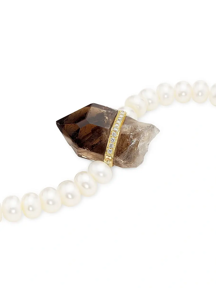 Jia Jia Women's Ocean 14K Yellow Gold & Multi-Gemstone Pendant Necklace - Pearl | Thumbnail 3 Jia Jia Women's Ocean 14K Yellow Gold & Multi-Gemstone Pendant Necklace - Pearl | Thumbnail 3