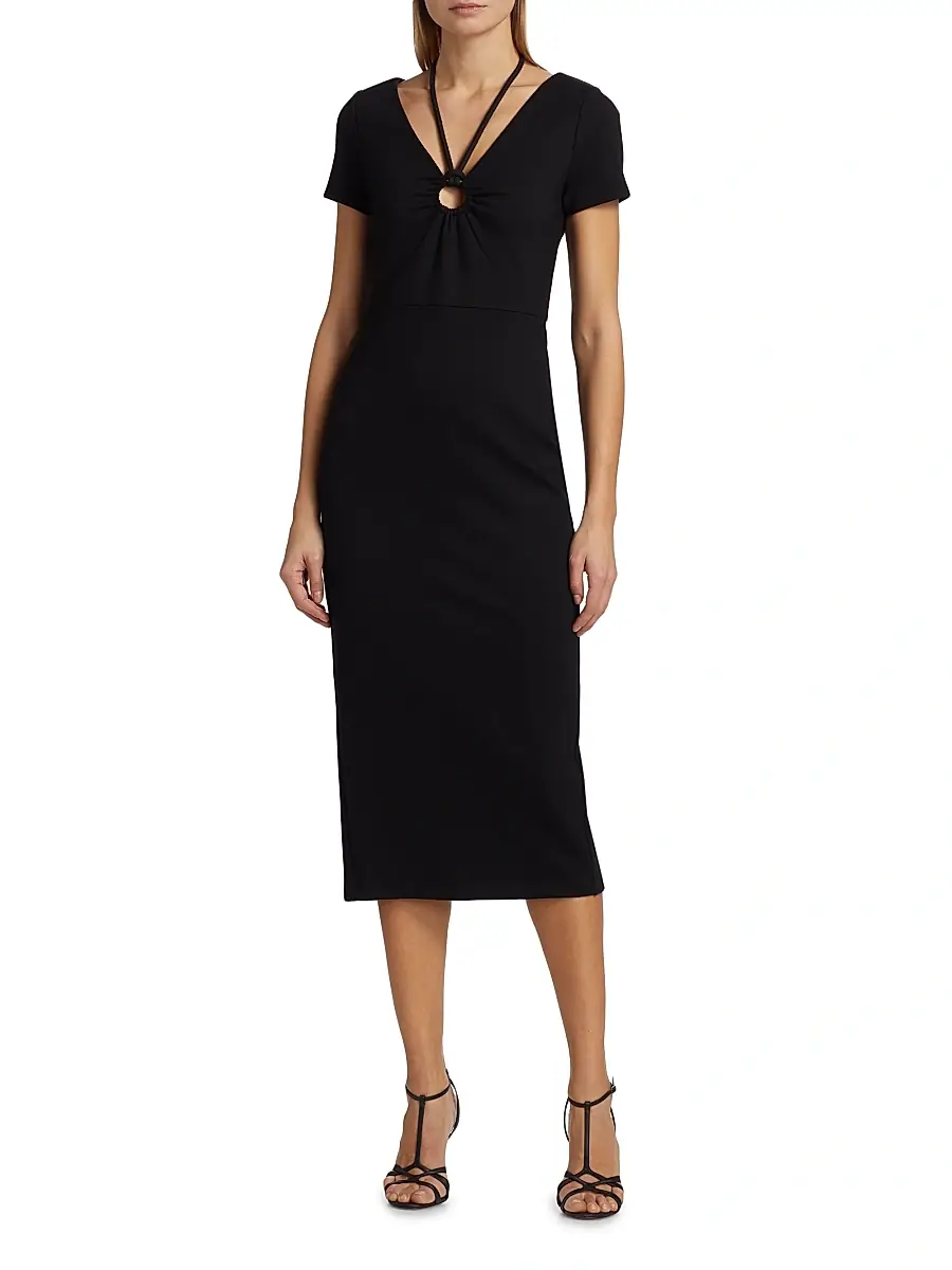 Toccin Women's Evelyn Ring-Insert Midi-Dress | Thumbnail 3 Toccin Women's Evelyn Ring-Insert Midi-Dress | Thumbnail 3