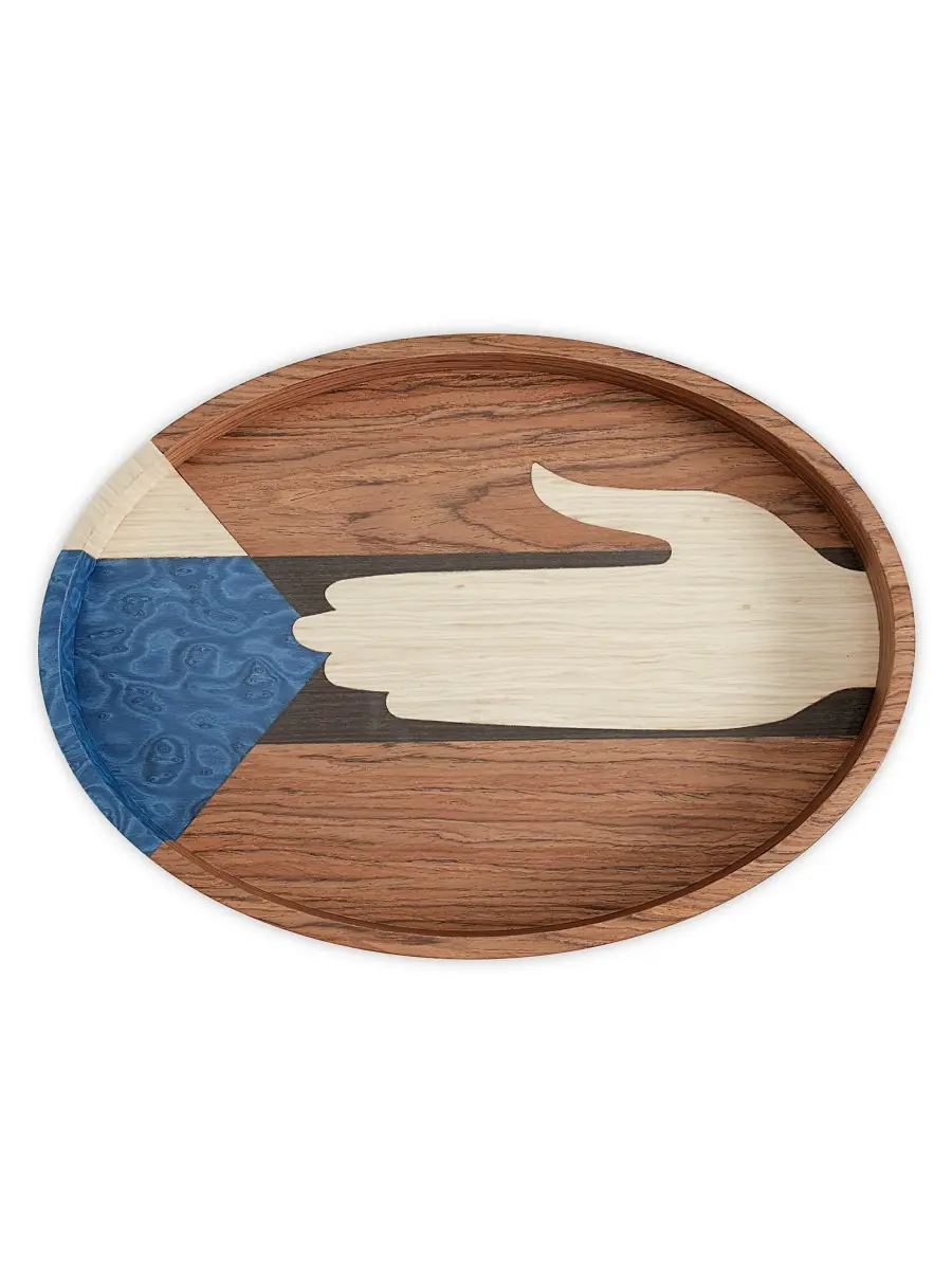 L'Objet Edgar Wood Oval Tray | Thumbnail 3 L'Objet Edgar Wood Oval Tray | Thumbnail 3