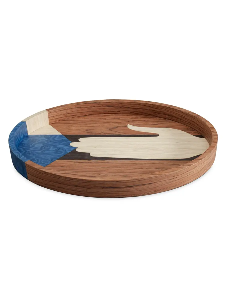 L'Objet Edgar Wood Oval Tray