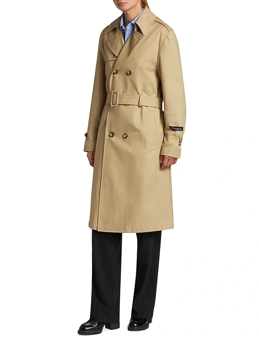 Hommegirls Women's Classic Trench Coat - Khaki | Thumbnail 3 Hommegirls Women's Classic Trench Coat - Khaki | Thumbnail 3