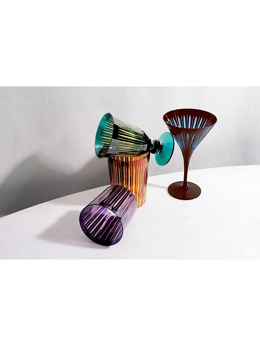 L'Objet Prism 4-Piece Highball Glass Set | Thumbnail 9 L'Objet Prism 4-Piece Highball Glass Set | Thumbnail 9