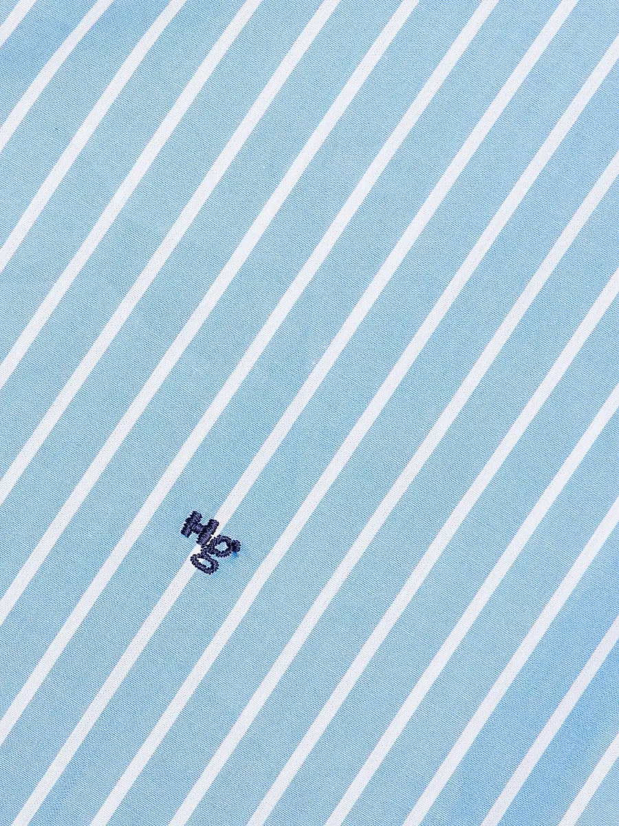 Hommegirls Women's Classic Stripe Cropped Shirt - Blue White Stripe | Thumbnail 6 Hommegirls Women's Classic Stripe Cropped Shirt - Blue White Stripe | Thumbnail 6