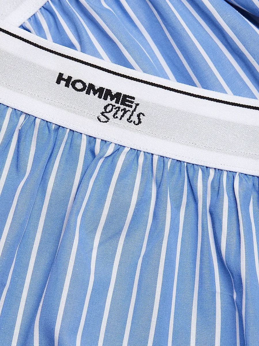 Hommegirls Women's Classic Stripe Boxer Shorts - Blue White Stripe | Thumbnail 6 Hommegirls Women's Classic Stripe Boxer Shorts - Blue White Stripe | Thumbnail 6