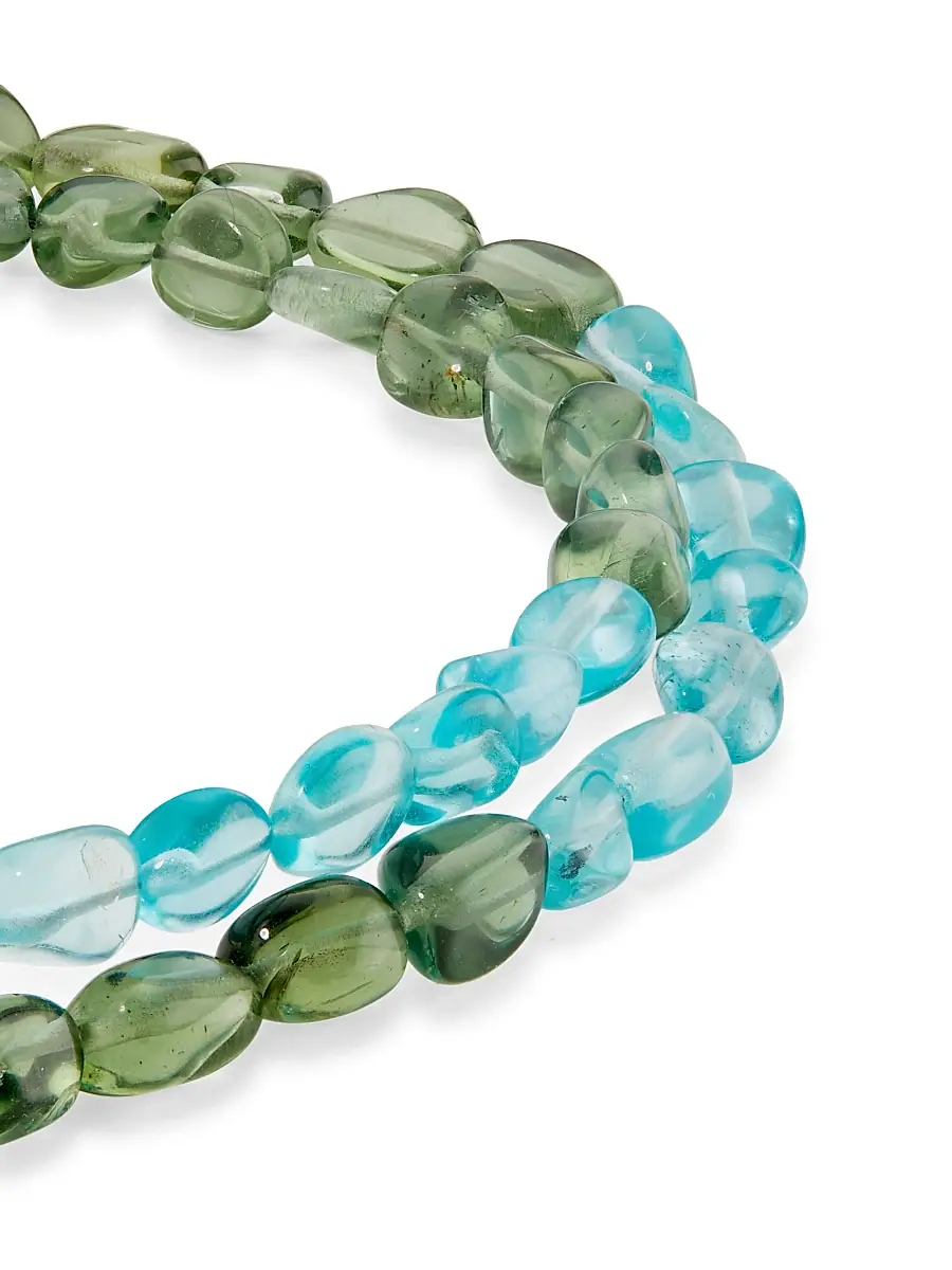 Jia Jia Women's 14K Yellow Gold & Apatite Beaded Necklace - Green Blue | Thumbnail 4 Jia Jia Women's 14K Yellow Gold & Apatite Beaded Necklace - Green Blue | Thumbnail 4
