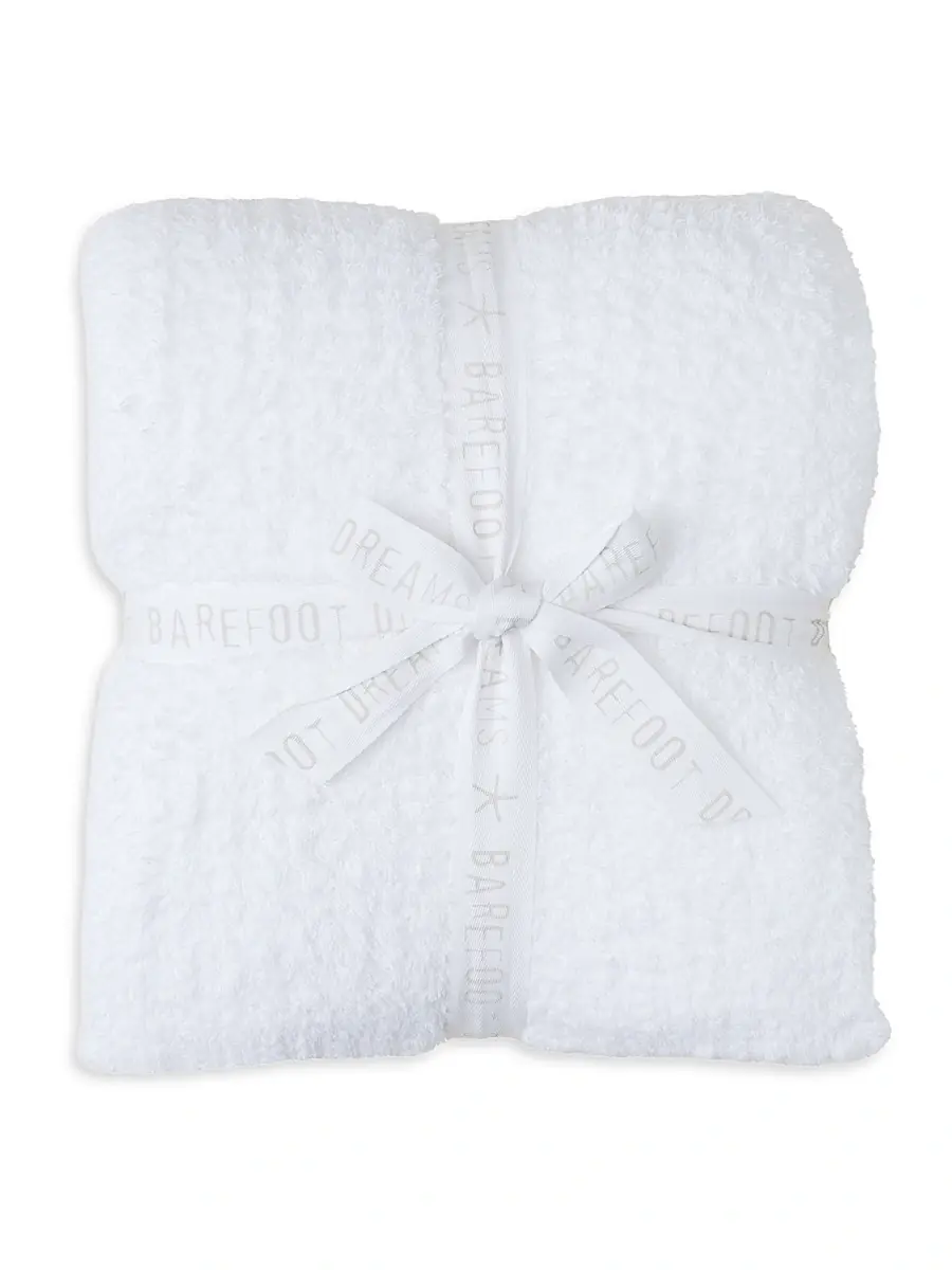Barefoot Dreams Rib-Knit Throw - Carbon | Image 1 Barefoot Dreams Rib-Knit Throw - Carbon | Image 1