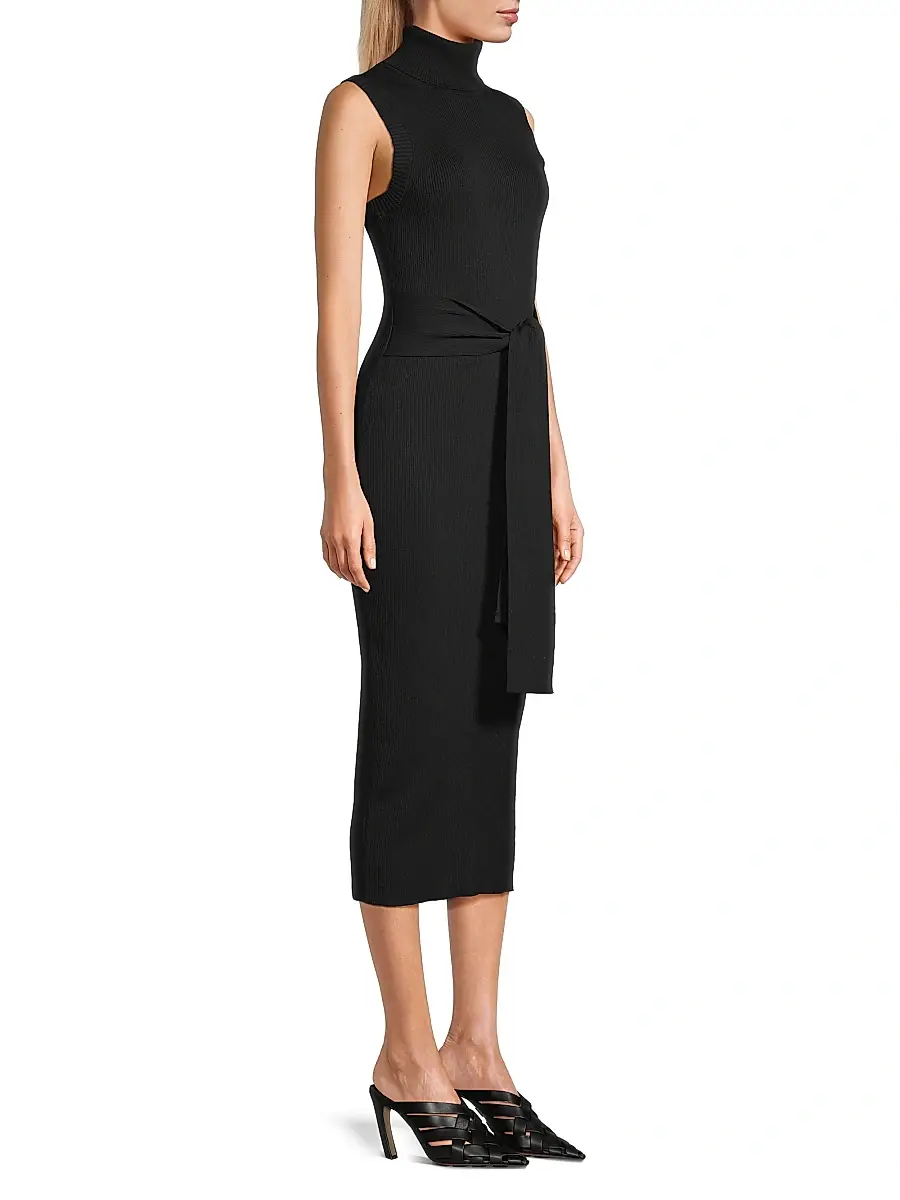 Toccin Women's Rowan Tie-Waist Knit Midi Dress | Thumbnail 4 Toccin Women's Rowan Tie-Waist Knit Midi Dress | Thumbnail 4