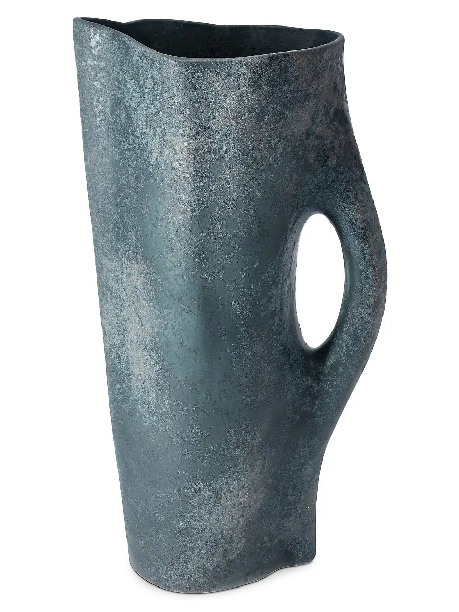 L'Objet Timna Porcelain Pitcher - Aged Iron | Thumbnail 3