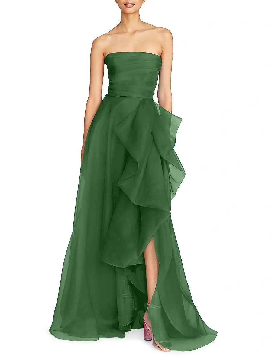 THEIA Women's Teresa Draped Tulle Gown | Thumbnail 2 THEIA Women's Teresa Draped Tulle Gown | Thumbnail 2