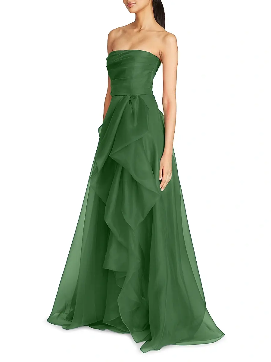 THEIA Women's Teresa Draped Tulle Gown | Thumbnail 3 THEIA Women's Teresa Draped Tulle Gown | Thumbnail 3