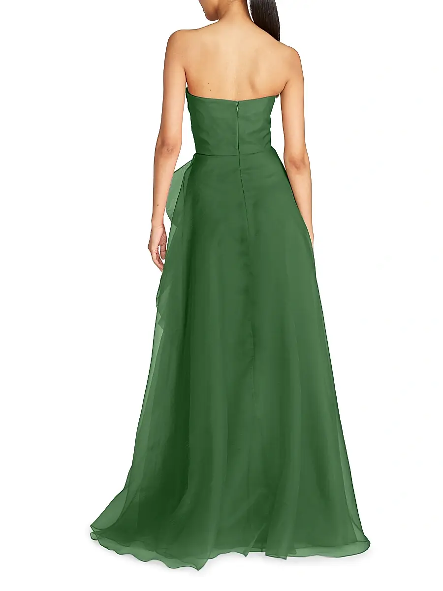THEIA Women's Teresa Draped Tulle Gown | Thumbnail 4 THEIA Women's Teresa Draped Tulle Gown | Thumbnail 4