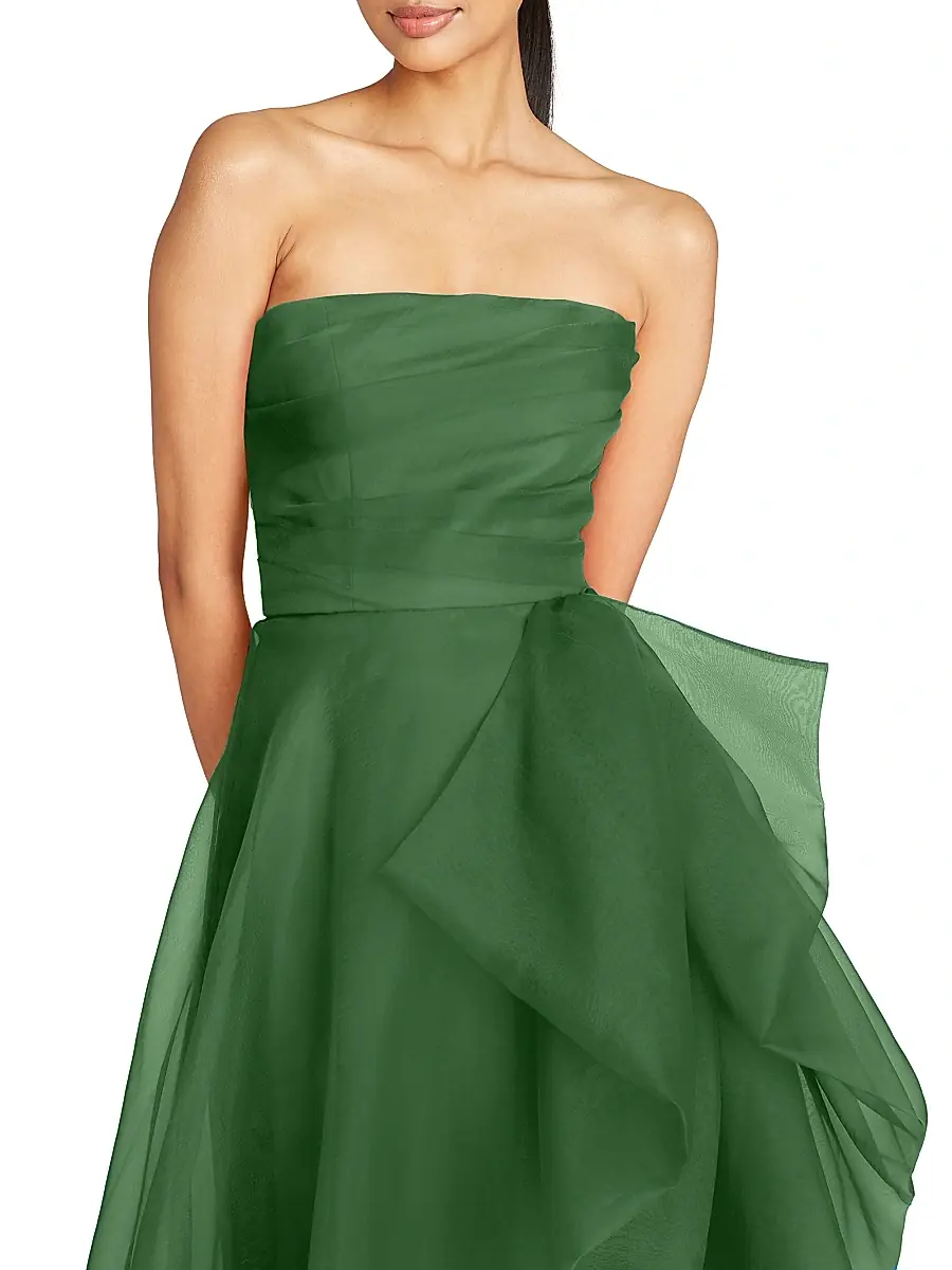 THEIA Women's Teresa Draped Tulle Gown | Thumbnail 5 THEIA Women's Teresa Draped Tulle Gown | Thumbnail 5