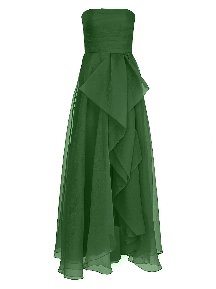 Theia Women's Teresa Draped Tulle Gown - Thorn | Image 1 Theia Women's Teresa Draped Tulle Gown - Thorn | Image 1