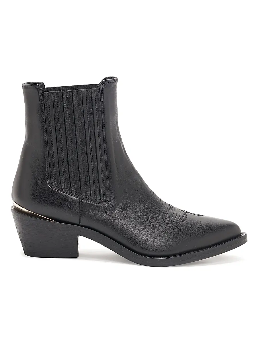 Partlow Women's 55MM Loulou Suede Ankle Boots - Nero - Size 5.5 | Image 1 Partlow Women's 55MM Loulou Suede Ankle Boots - Nero - Size 5.5 | Image 1