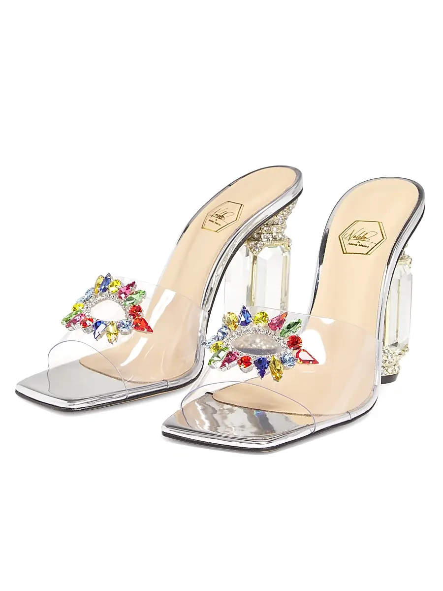 Nalebe Women's Aurum 100MM Transparent Mules | Thumbnail 2 Nalebe Women's Aurum 100MM Transparent Mules | Thumbnail 2