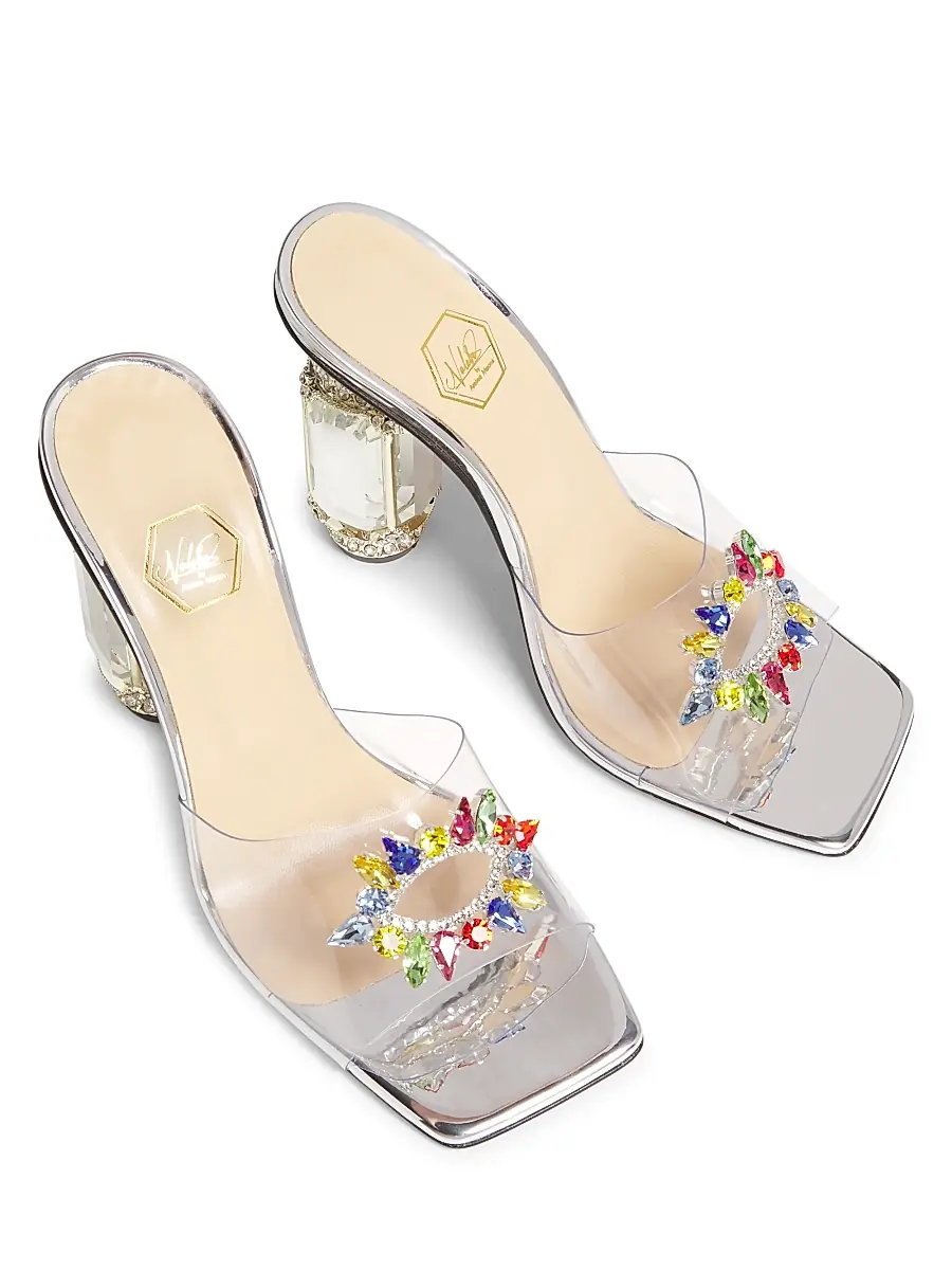 Nalebe Women's Aurum 100MM Transparent Mules | Thumbnail 4 Nalebe Women's Aurum 100MM Transparent Mules | Thumbnail 4